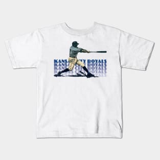 Retro Kansas City Royals Slugger Kids T-Shirt